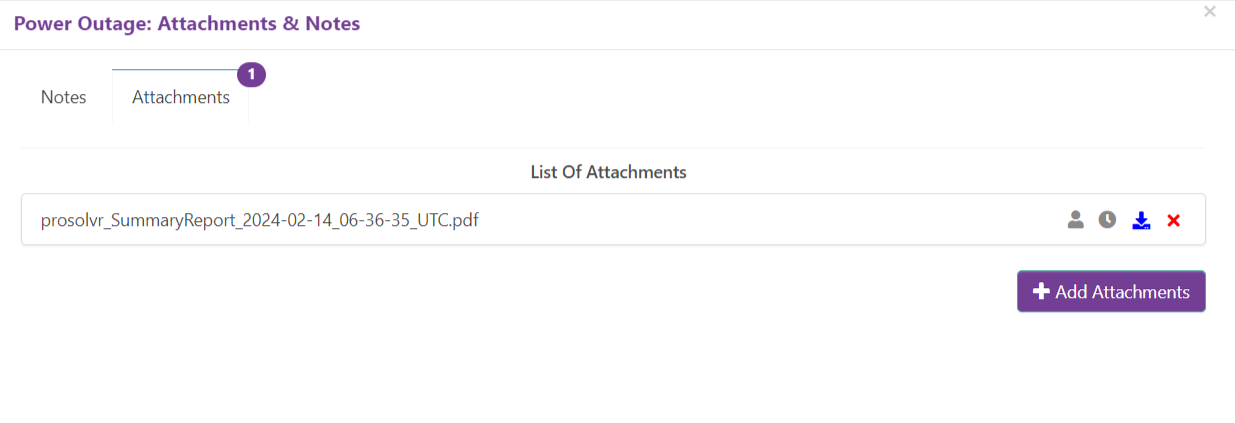 Added an attachment in ProSolvr app