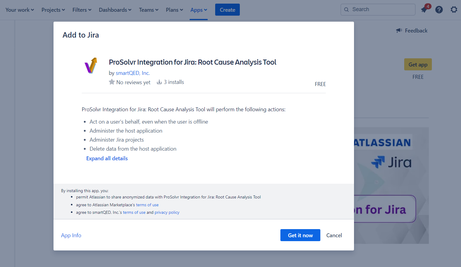 ProSolvr Jira app get started