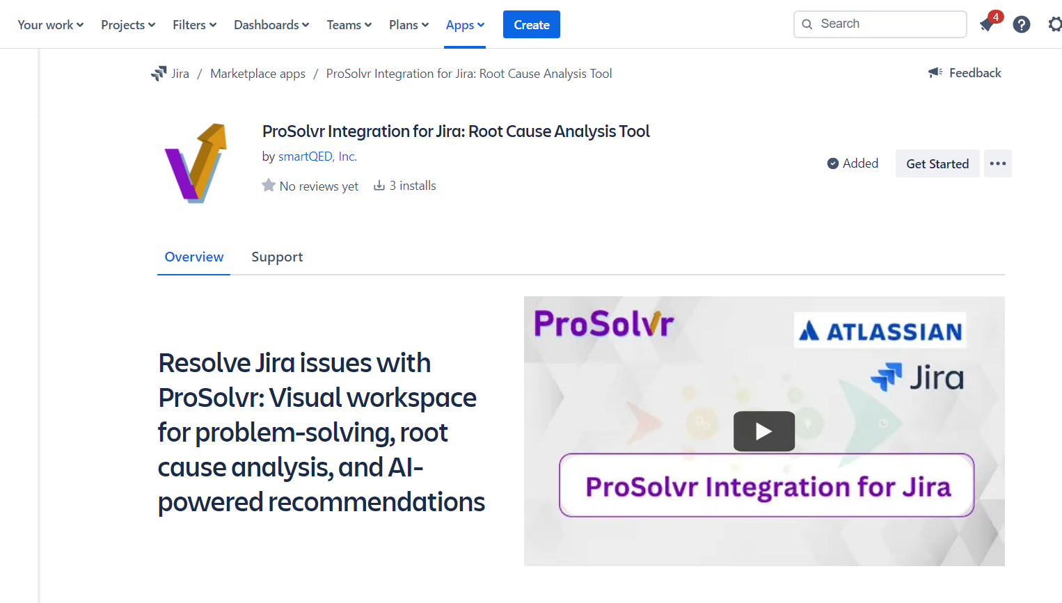 ProSolvr Jira app get started